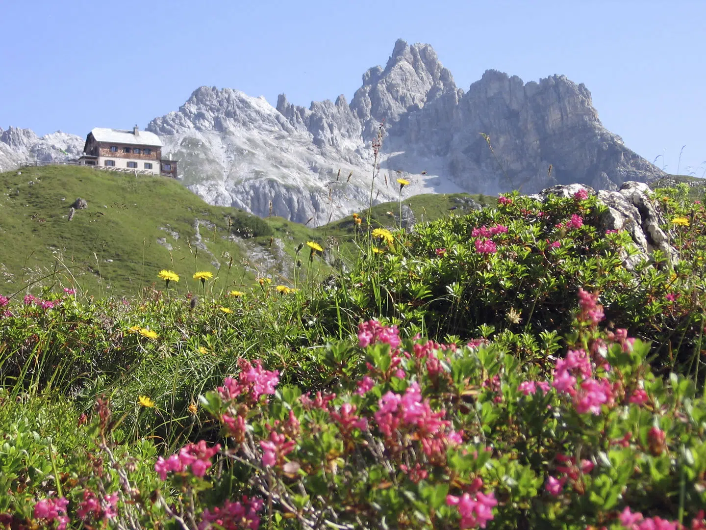 Naturpark Riedingtal mit Franz Fischer Hütte im Oberlungau im Sommer in der Nähe vom JUFA Hotel St. Michael im Lungau.