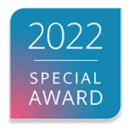 Ihr seht das Logo des Special Award von HolidayCheck aus dem Jahr 2022.