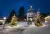 Ihr seht die Stille Nacht Kapelle in Oberndorf bei Salzburg im Winter.