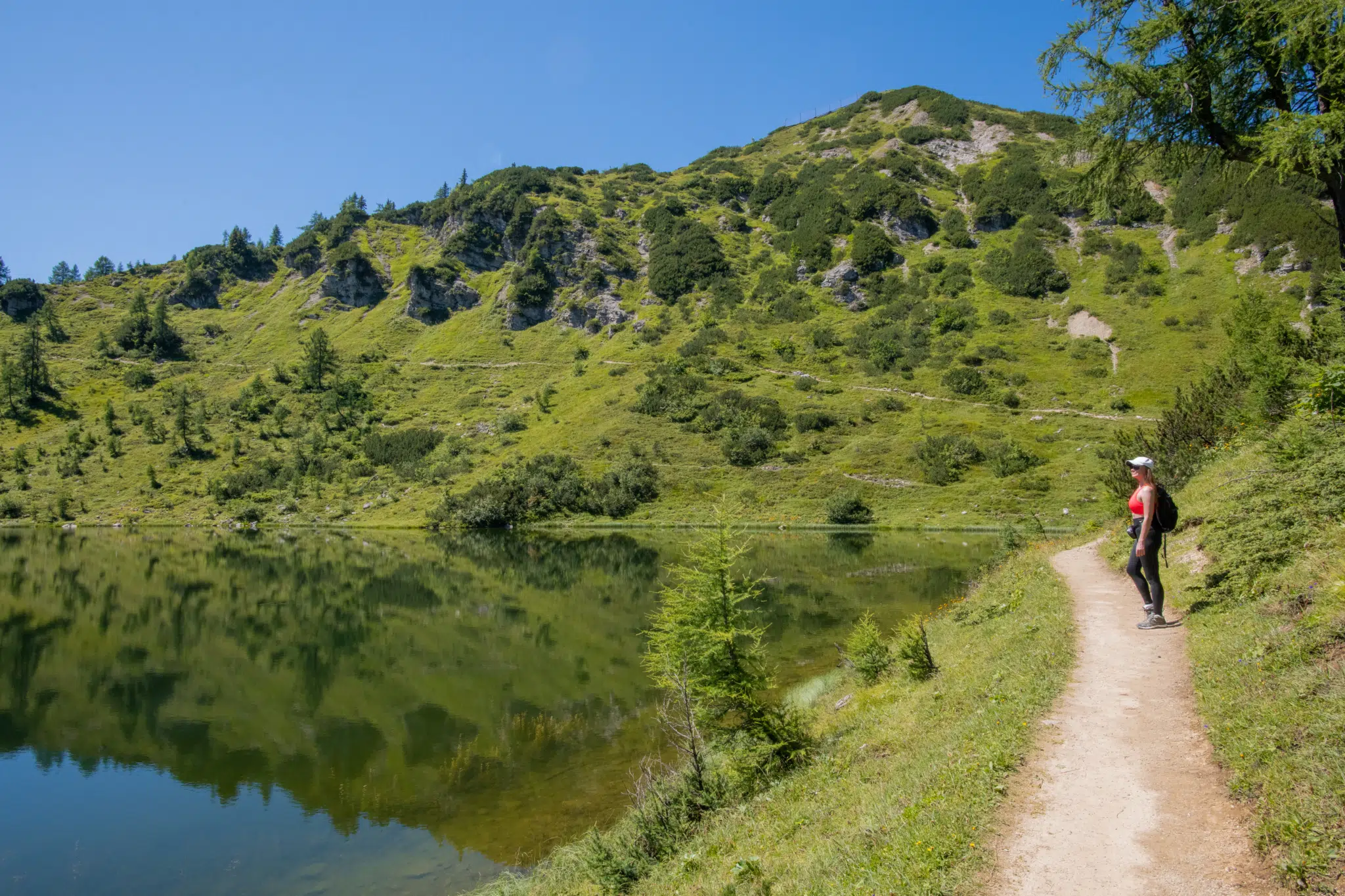 Ihr seht die landschaftliche Schönheit der Tauplitzalm im Ausseerland im steirischen Salzkammergut.