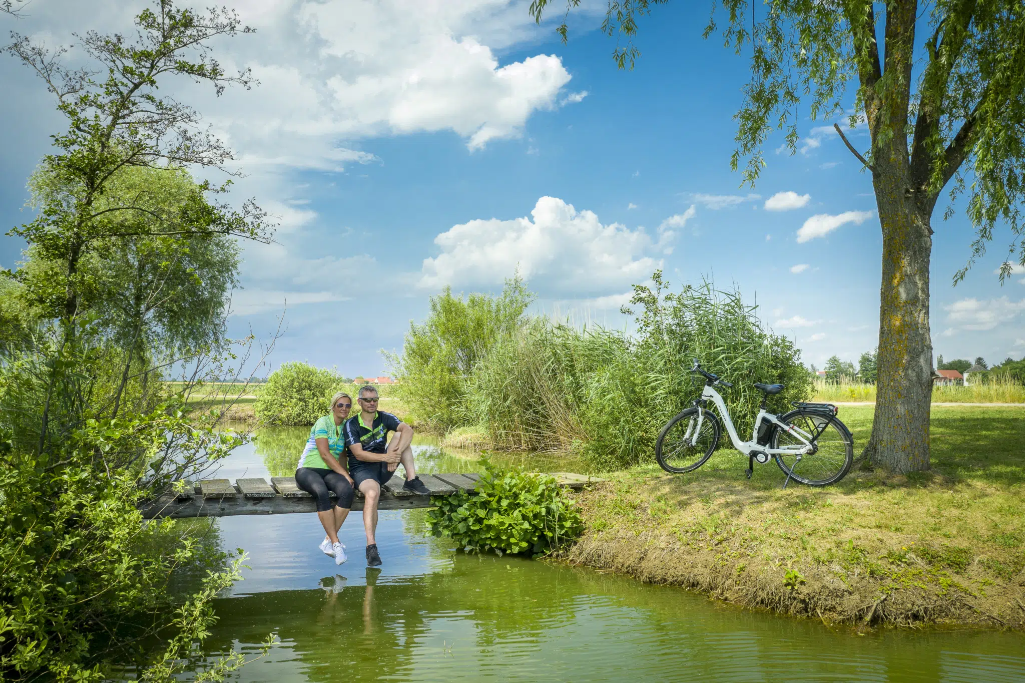 Rast während der Radtour im Burgenland