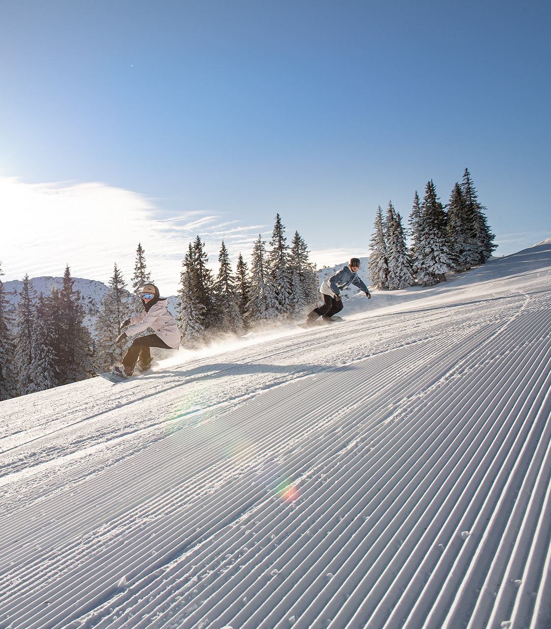 Traumhafte Pisten beim Skifahren am Kasberg