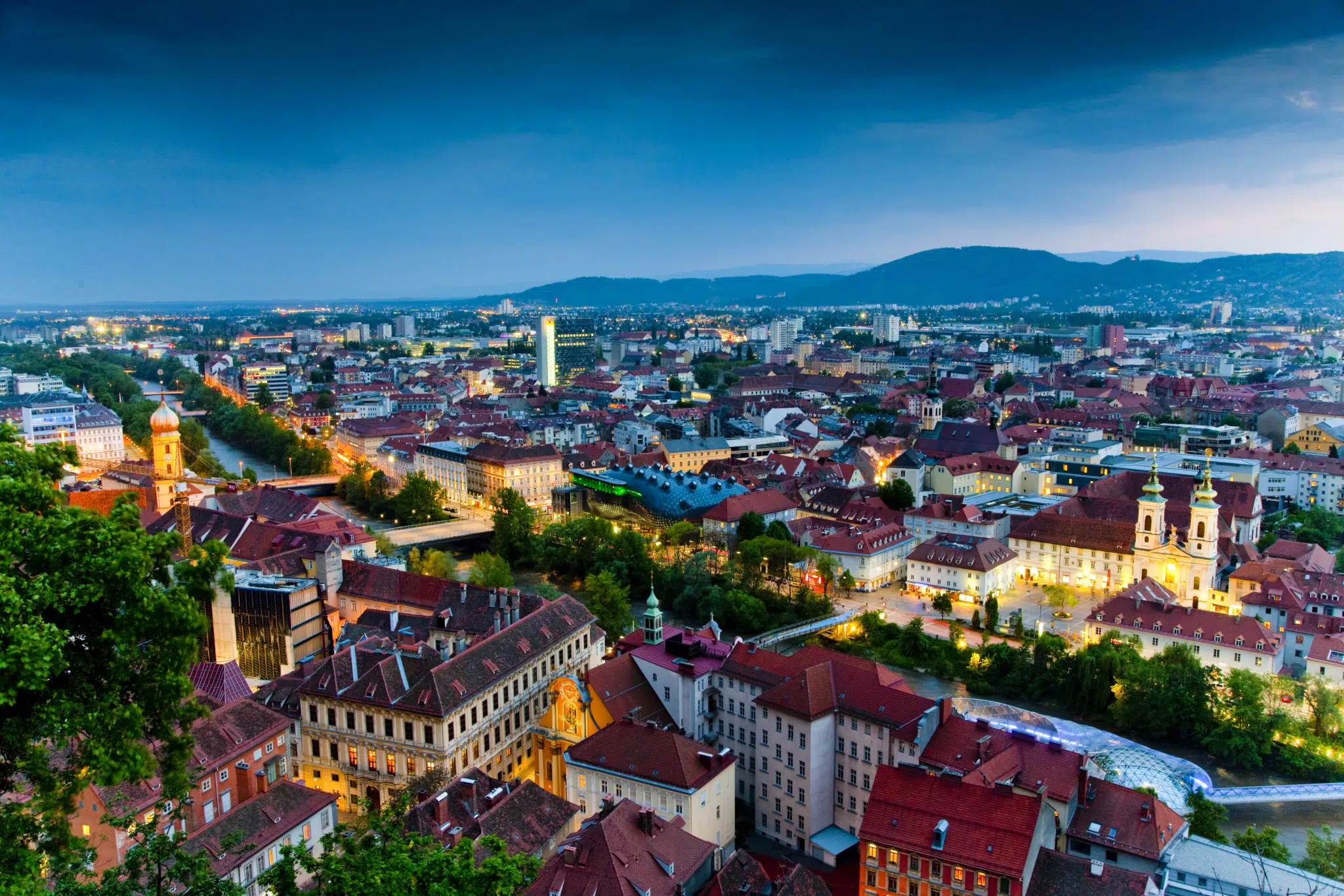 Dachlandschaft in Graz