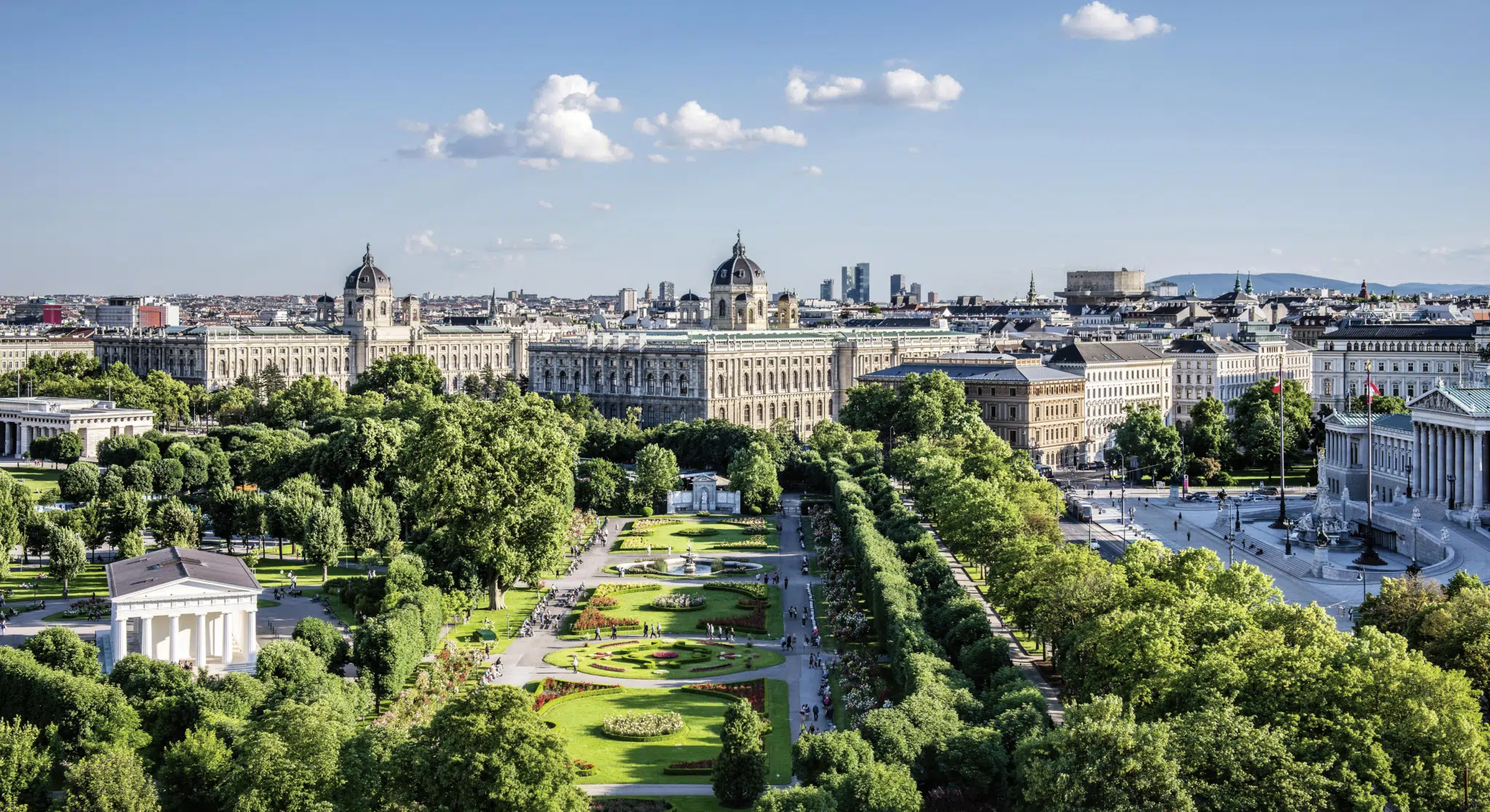 Volksgarten, Museen, Parlament