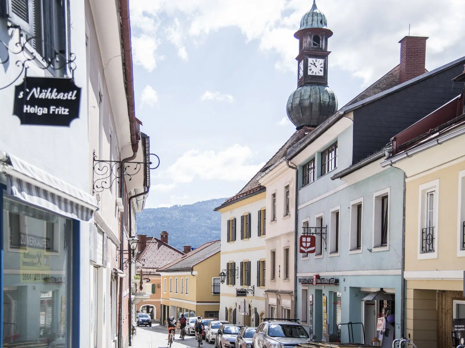 Ihr seht die Gassen von Murau.