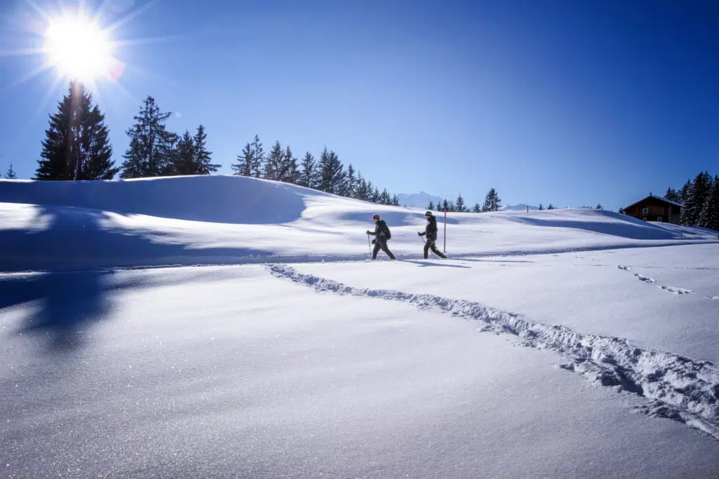 Winterwandern am Bartholomäberg im Montafon